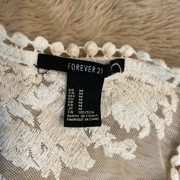 Forever 21 lace short sleeve cardigan - Picture 2 of 9
